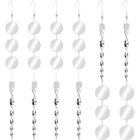 Upgraded Bird Scare Devices, 3.9 Inch Large 18Pcs Reflective Discs Set + 6Pcs Bird Scare Rods, Double-Sided Bird Reflectors Keep All Birds Away Woodpeckers Pigeons From Your House Garden Boat