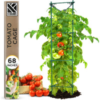 K-Brands Tomato Cage - Premium Tomato Plant Stakes Support Cages Trellis For Garden And Pots (Upto 68 Inches Tall)