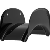 Gardzen Steel Wall-Mounted Heavy Duty Black Hose Bracket, Car Hose Holder, Carrier, Support For Garden Hose Hanger