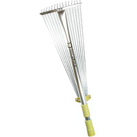 Docapole Roof Rake Extension Pole Attachment - Adjustable Roof Rake Attachment For Cleaning Leaves, Sticks And Debris - Standard Acme Threading - Dual-Use Yard Rake For Lawn (Pole Sold Separately)