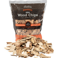 Camerons All Natural Bourbon Oak Wood Chips For Smoker -260 Cu In Bag, Approx 2 Lbs- Kiln Dried Coarse Cut Bbq Grill Wood Chips For Smoking Meats - Barbecue Smoker Accessories - Grilling Gifts For Men