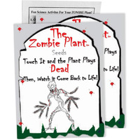 Zombie Plant Seed Packets (2) Grow Your Real Live Zombie Plant. Watch It"Play Dead" When Touched! Supplies For Zombie Themed Birthday. Plant Zombie Seeds As An Activity. Great Stocking Stuffer!