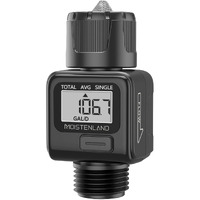 Moistenland Water Flow Meter, Standard 3/4" Hose Thread, High Accuracy And Ipx6 Waterproof, Suitable For Indoor And Outdoor Use