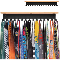 Premium Trophy And Medal Display Shelf 16Inchl,Metal Trophy Shelf With Hooks Upgraded,Large Trophy Board Display,Sturdy Trophy Shelf With Hooks For Medals In Black Metal Wall Mount Over 60 Medals