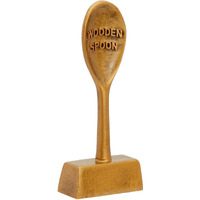 Juvale Golden Spoon Award Cooking Trophy For Chili Cook Off, Baking Contest, Best Cookie, Salsa Competition, Funny Food Prize (2.5X6.2X1 In, Bronze Metal Finish, Small)
