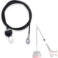 J Bryant Fitness Gym Replacement Cable Fitness Pulley Cable Thick 0.2Inch/5Mm Heavy Duty Steel Wire Rope For Home Gym Cable Pulley Attachments Machine Accessories (Type-B, 118")