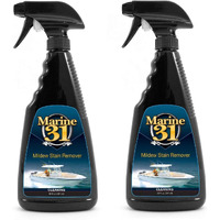 Marine 31 Mildew Stain Remover & Cleaner | Removes Stains From Boats, Homes, Patios, Bathrooms & Showers | Effective Mold & Mildew Cleaner | M31-370X2 | 20Oz (2-Pack)