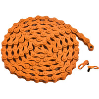 Zonkie Single-Speed Bicycle Chain 1/2 X 1/8 Inch 116 Links (Orange, 1/2" 1/8" 116 Links)