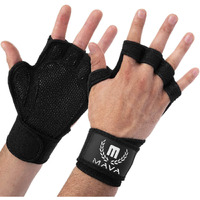 Mava Sports Ventilated Weightlifting Workout Gloves With Wrist Support For Men And Women  Ideal For Weightlifting, Gym Workout, Pull Ups, Cross Training & More