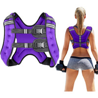 Prodigen Running Weight Vest For Men Women Kids 16 Lbs, Body Weight Vests For Training Workout, Jogging, Cardio, Walking Elite Adjustable Weighted Vest Workout Equipment-Purple,16Lbs