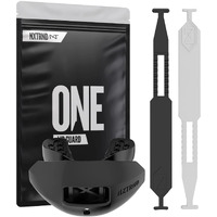 Nxtrnd One Football Mouth Guard, Breathable Mouthpiece, 2 Straps Included, Fits Adult & Youth (Black)