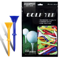 Champkey 3-1/4" Premium Golf Tees|Excellent Durability And Stability Tees | Choose Between 30 Pack And 50 Pack