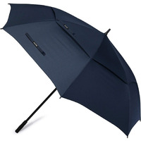 G4Free 72 Inch Huge Large Oversize Golf Umbrella Automatic Open Double Canopy Vented Windproof Stick Umbrella, 6 Ft Heavy Duty For Outdoor Doorman Family(Navy Blue)