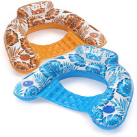 Jasonwell Inflatable Pool Float Chair - 2 Pack Floating Pool Chair Lounge Floats For Swimming Pool Water Chair Pool Lounger With Cup Holder Toy Party Floaties For Adults Xl