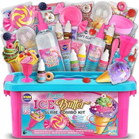 Gift Butter Slime Kit For Girls 10-12, Funkidz Ice Cream Soft Slime Making Kit Ages 8-12 Kids Slime Toys Ideal Birthday Party Present