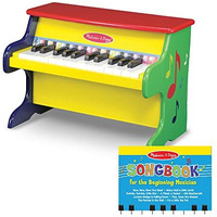 Melissa & Doug Learn-To-Play Piano With 25 Keys And Color-Coded Songbook - Toy Piano For Baby, Kids Piano Toy, Toddler Piano Toys For Ages 3+