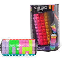 R.Y.Toys Rotate And Slide Puzzle-Patented Fidget Cube(Restore Order/Create Patterns) 12 Colors,10 Layers-Open Cover For Quick Play,Fidget Toys,Brain Teaser,Sensory Toys,Easter Basket Stuffer