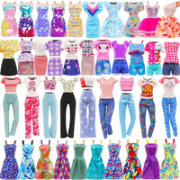 15 Set Doll Clothes For 11.5 Inch Doll Include 2 Sequins Dresses 6 Outfits Tops And Pant/Short/Skirts 7 Fashion Dresses For 11.5 Inch Fashion Dolls