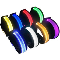 Kiralumi 8 Pcs Led Glow Bracelets, Light Up Wristbands - Halloween Glow In The Dark Party Bracelets Favors Supplies For Christmas, Concerts, Festivals, Game Prizes, Sports, Rave Accessories(Black-Cs)