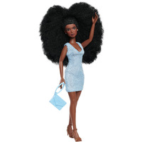 Naturalistas 11.5-Inch Fashion Doll And Accessories Liya, 4C Textured Hair, Deep Brown Skin Tone, Designed And Developed By Purpose Toys