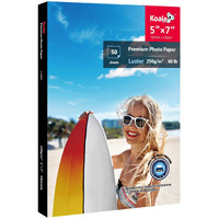 Koala Premium Photo Paper 5X7 In Luster Photo Printer Paper For Inkjet Printer Water-Resistant Soft Gloss 66Lb 50 Sheets