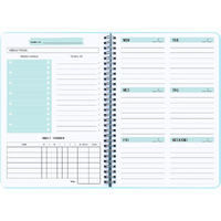 Undated Weekly Planner- Weekly Goals Notebook, A5 To Do List Planner With Spiral Binding, Weekly Goal Planner, 5.7 X 8.0 Inches