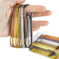 4 Inch Large Paper Clips, 30Pcs Jumbo Paper Clips 100 Mm Metal Multicolored Giant Paperclips Vinyl Coated Extra Large Mega Paperclips For Office School Document Organizing