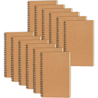 Eoout 12 Pack A5 Blank Spiral Notebooks, Sketchbooks, Unlined Journals 5.5 X 8.3In, 50 Sheets 100 Pages, Diary Sketch Books For Drawing, Art, Students, Office