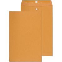 Clasp Envelopes - 10 X 15 Inch Brown Kraft Catalog Envelopes With Clasp Closure & Gummed Seal - 28Lb Heavyweight Paper Jumbo Envelopes For Home, Business, Legal Or School 10X15 15 Pack,