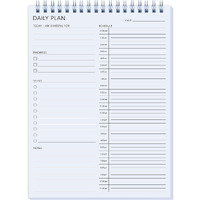 24 Hour Daily Planner - Daily To Do List For Work & Personal Life, Productivity Planner, Everyday Planner, Daily Schedule, 6.5 X 9.8