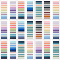 Siquk 4200 Pieces Sticky Tabs For Annotating Books Tabs Morandi Sticky Flags Clear Transparent Page Markers Strip Page Flags Colored Tabs Writable And Repositionable Book Annotation Tabs