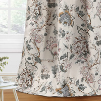 H.Versailtex Blackout Curtains 84 Inch Length 2 Panels Set Floral Print Curtain Drapes For Living Room Thermal Insulated Grommet Window Curtains For Bedroom - Traditional Floral In Sage And Brown