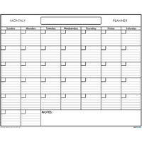 18\" X 24\" Erasable Undated One Month Laminated Wall Calendar Monthly Planner Blank Reusable Perfect For Organizing Home Office Academic Schedules W/ Free Erase Marker