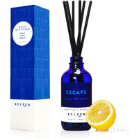 Xcleen Reed Diffusers Set, 3.7 Oz Scent Diffuser, 6 Reed Diffuser Sticks, Home Fragrance Hyacinth, Peony & Citrus, Aromatherapy Oil Diffuser Reeds, More Masculine Scent, Bathroom & Office Decor 110Ml