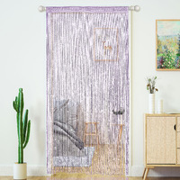 Door String Curtains Living Room Divider,Bedroom Doorway Hanging Hippie Sequin Decor Fringe Curtain Closet Window Wall Panels Kitchen Party Decorations Tassel Screen Boho (Purple, 39\"79\" In)