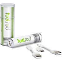 Fuelrod Portable Charger Kit - Pack Of 2 - Includes All Cables & Adapters Compatible With All Tablets & Smart Phones, Rechargeable Backup Power Bank, Swap For Charged Rod At Kiosk