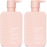 Monday Haircare Volume Shampoo + Conditioner Set (2 Count) 12 Oz. For Thin, Fine, And Oily Hair Made With Coconut Oil, Ginger Extract, And Vitamin E 100% Recyclable Bottle