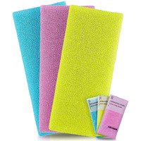 Exfoliating Washcloth Japanese Washcloth Nylon Bath Wash Cloth Korean Exfoliating Cloth Luffah Towel Beauty Washcloth Sponge Loofah Body Scrub Back Scrubber For Shower 3 Pack By Arch&M