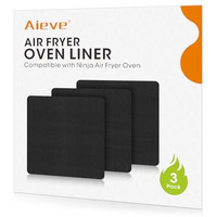 Aieve Air Fryer Oven Liners, Non-Stick Mat Baking Compatible With Ninja Foodi Sp101 Sp201 Sp301 Fry Toaster Microwave (3 Pack)