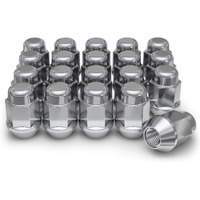 White Knight 1707S-20Am Chrome M12X1.50 Bulge Acorn Lug Nut, 20 Count (Pack Of 1)