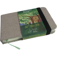 Watercolor Journal, 3.5X5.5?, 140 Lb, 300 Gsm, Tumuarta Cotton Paper, Cold Press, 24 Sheets, 48 Pages, Watercolor Paper Sketchbooks For Use As Travel Notebook And Mixed Media Pad On The Go