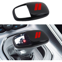 Senshine Gear Shift Knob Head Cover Trim For Dodge Charger Challenger Accessories 2015-2022 Durango 2016-2023 Abs Interior Shell Insert Decoration Protector Gear Shifter Cover (Red Trim)