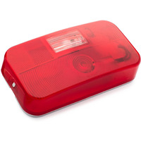 Lumitronics Red Surface Mount Light - Stop/Turn/Tail/Backup For Rv, Trailer, Camper, 5Th Wheel And Motorhomes (White)