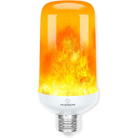 Hudson Led Flame Effect Light Bulbs With 4 Mode Upside Down Effect - 3W Flicker Flame Light Bulb E26/E27 Base (1 Pack) - Flickering Light Bulb Orange Fire Light Flame Bulb For Indoor/Outdoor/Home