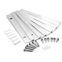 French Cleat Picture Hanger Kit 6 Inch - 3 Pairs - Small Z Bar Hanger Supports 50 Lbs - Z Clip Mirror Hanging Hardware