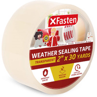 Xfasten Transparent Door And Window Weather Stripping Tape, 2