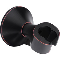 Bright Showers Handheld Shower Head Holder With Dual Angle Positions, Wall Suction Bracket Includes Adhesive 3M Disc, No Tools Required And Easy Installation, Oil Rubbed Bronze Finish