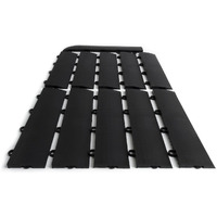 Big Floors Female Transition Edge Kit, Durable Interlocking Modular Garage Floor Edging, Compatible With Racedeck, Garagetrac And Garagedeck Products, (11 Piece), Black