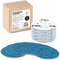 Diamond Shape 5 Inch 80 Grit Sanding Disc, Revolutionary Patent 8 Hole Hook And Loop Sanding Discs For Random Disc Sanders & Orbital Sanders (50Pack) By Toolant