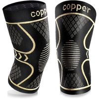 Copper Knee Braces For Knee Pain 2 Pack, Knee Compression Sleeve Support For Men And Women, Medical Grade Knee Pads For Running, Hiking, Working, Arthritis, Acl, Meniscus Tear, Joint Pain Relief